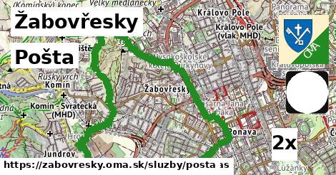 pošta v Žabovřesky