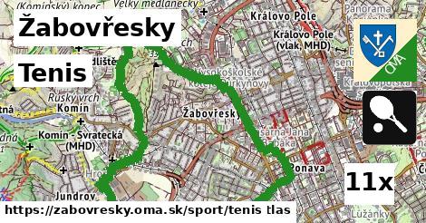 Tenis, Žabovřesky