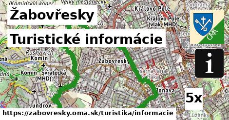 Turistické informácie, Žabovřesky