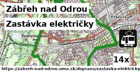 Zastávka električky, Zábřeh nad Odrou