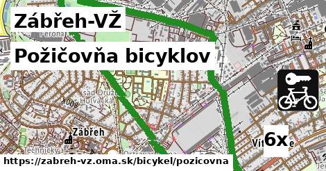 Požičovňa bicyklov, Zábřeh-VŽ