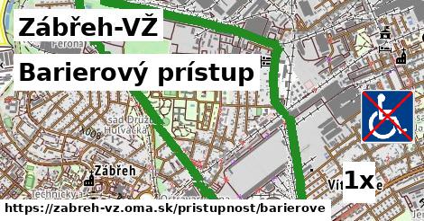 Barierový prístup, Zábřeh-VŽ