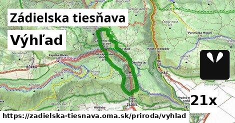 Výhľad, Zádielska tiesňava