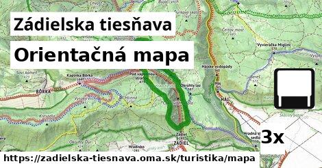 Orientačná mapa, Zádielska tiesňava