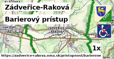 Barierový prístup, Zádveřice-Raková