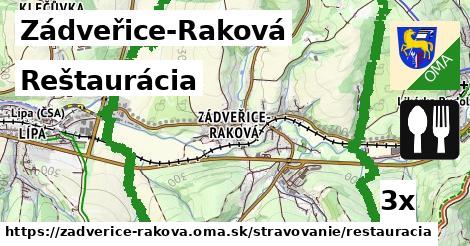 Reštaurácia, Zádveřice-Raková