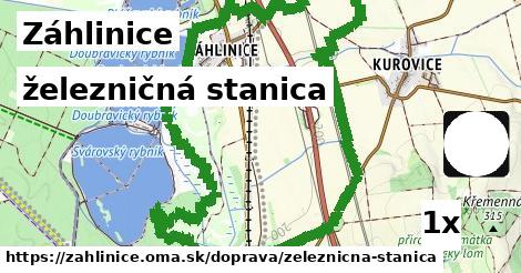 železničná stanica, Záhlinice