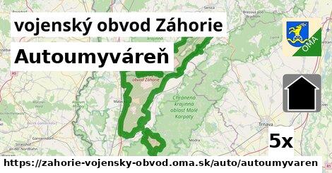 Autoumyváreň, vojenský obvod Záhorie