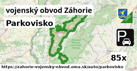 Parkovisko, vojenský obvod Záhorie