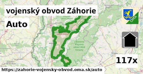 auto v vojenský obvod Záhorie