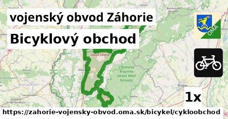 Bicyklový obchod, vojenský obvod Záhorie