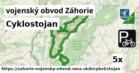 Cyklostojan, vojenský obvod Záhorie