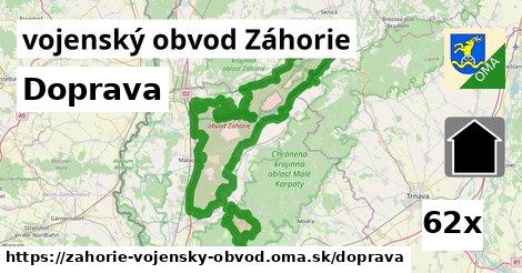 doprava v vojenský obvod Záhorie