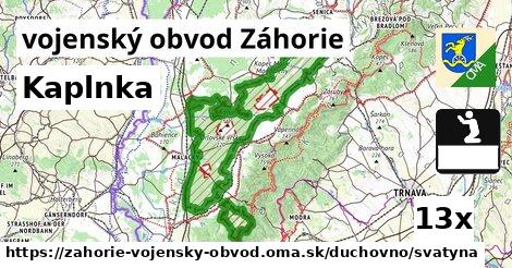 Kaplnka, vojenský obvod Záhorie