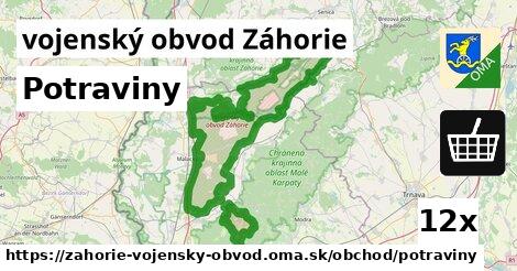 potraviny v vojenský obvod Záhorie