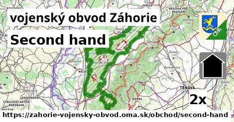 Second hand, vojenský obvod Záhorie