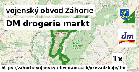 DM drogerie markt, vojenský obvod Záhorie