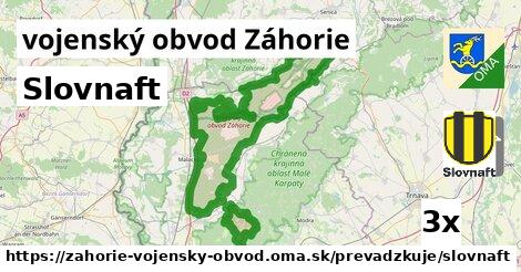 Slovnaft, vojenský obvod Záhorie