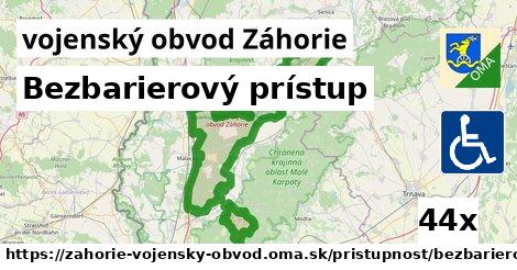 Bezbarierový prístup, vojenský obvod Záhorie