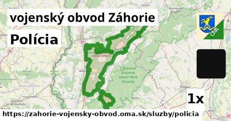 Polícia, vojenský obvod Záhorie