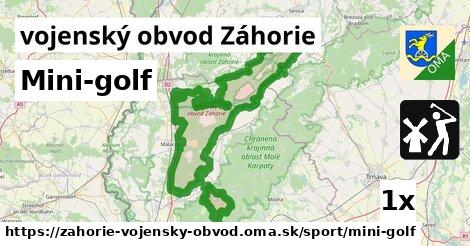 Mini-golf, vojenský obvod Záhorie