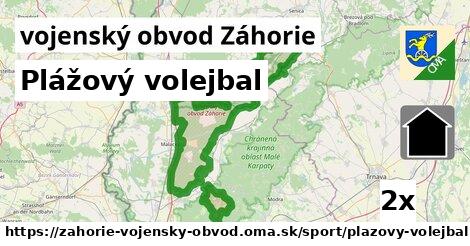 Plážový volejbal, vojenský obvod Záhorie