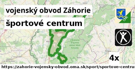 športové centrum, vojenský obvod Záhorie