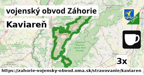 Kaviareň, vojenský obvod Záhorie