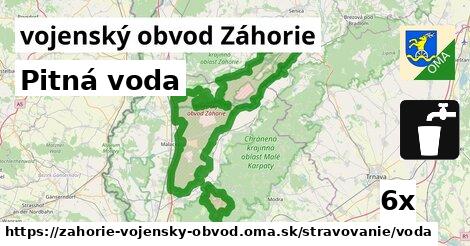 Pitná voda, vojenský obvod Záhorie