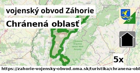 Chránená oblasť, vojenský obvod Záhorie