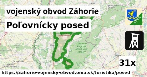 Poľovnícky posed, vojenský obvod Záhorie