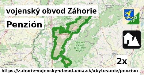 Penzión, vojenský obvod Záhorie