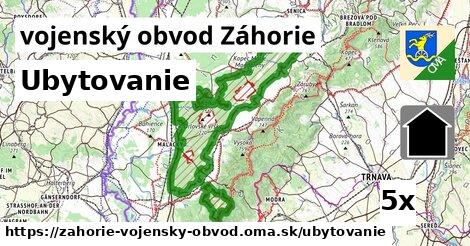 ubytovanie v vojenský obvod Záhorie