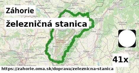 železničná stanica, Záhorie