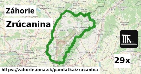 Zrúcanina, Záhorie