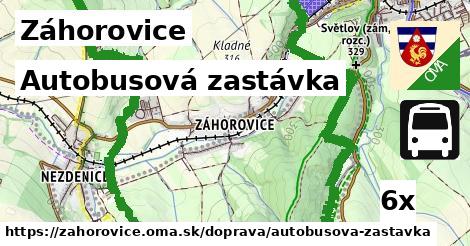 Autobusová zastávka, Záhorovice