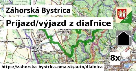 Príjazd/výjazd z diaľnice, Záhorská Bystrica