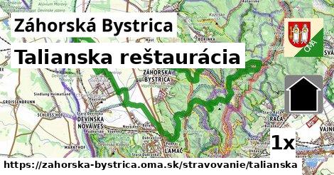 Talianska reštaurácia, Záhorská Bystrica