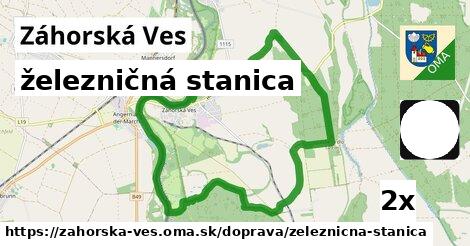 železničná stanica, Záhorská Ves