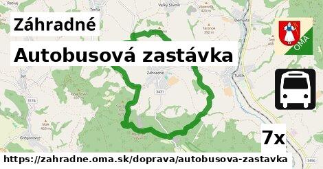 Autobusová zastávka, Záhradné