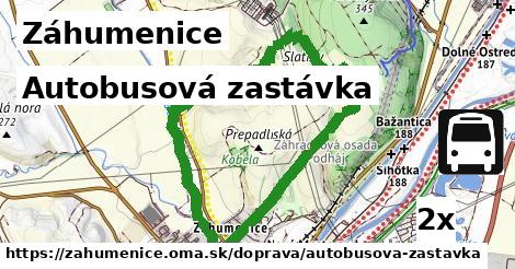 Autobusová zastávka, Záhumenice