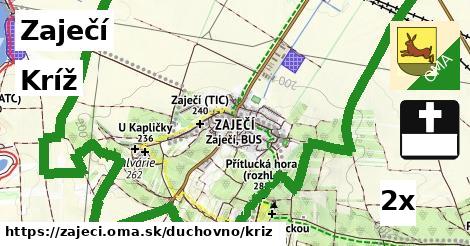 Kríž, Zaječí