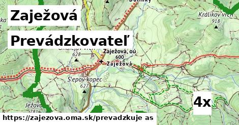 prevádzkovateľ v Zaježová