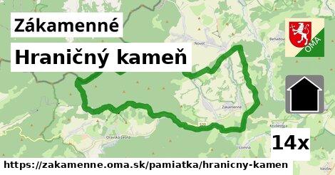 Hraničný kameň, Zákamenné