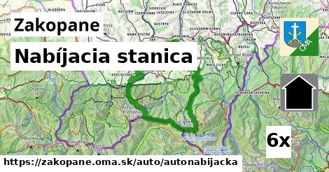 nabíjacia stanica v Zakopane