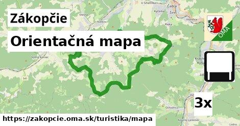 Orientačná mapa, Zákopčie