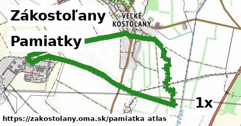 pamiatky v Zákostoľany