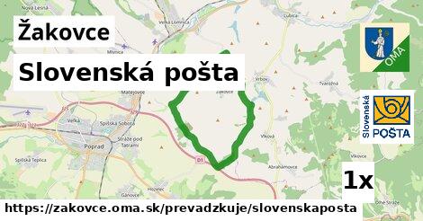 Slovenská pošta, Žakovce