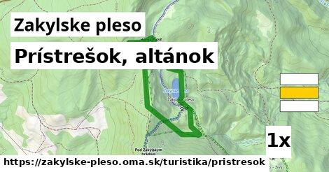 Prístrešok, altánok, Zakylske pleso