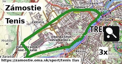 Tenis, Zámostie